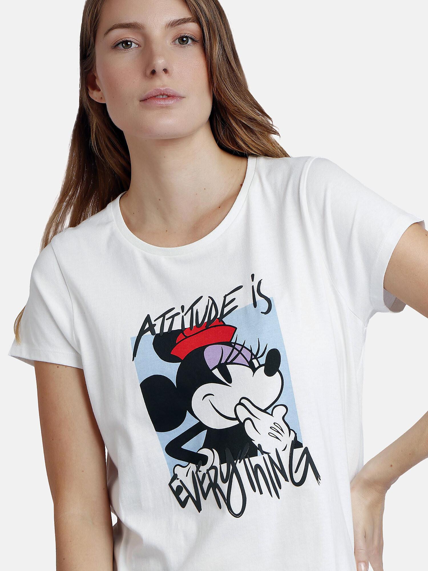 Admas  Pyjama Shorts T-Shirt Attitude Is Everthing Disney 