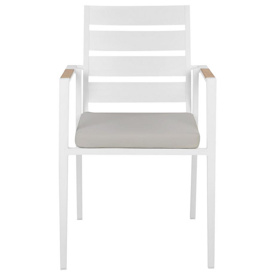 Beliani Set mit 6 Stühlen und Sitzkissen aus Aluminium Modern TAVIANO  