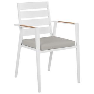 Beliani Lot de 6 chaises en Aluminium Moderne TAVIANO  