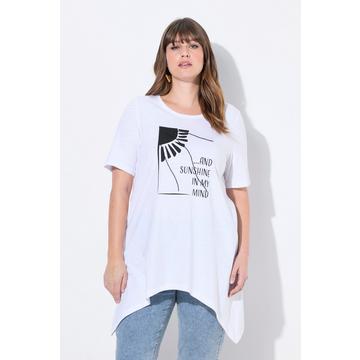 T-shirt, soleil, col rond, manches courtes