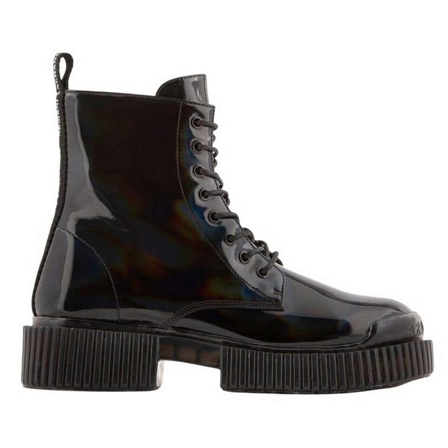 Armani Exchange Schnürstiefeletten mit Blockabsatz  