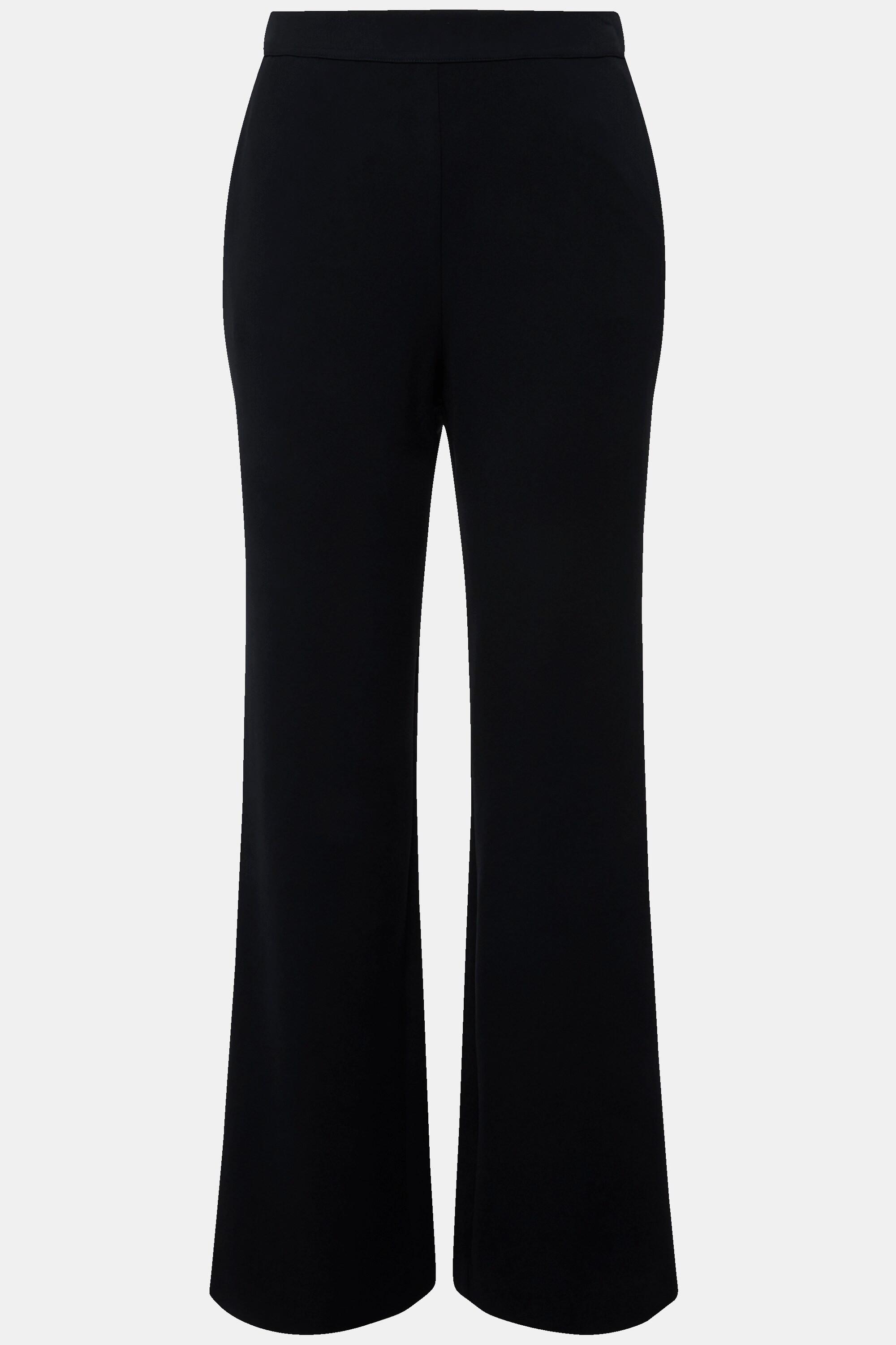 Ulla Popken Pantalon de tailleur jambe droite large taille élastique  