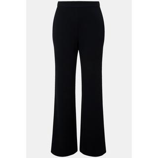 Ulla Popken Pantalon de tailleur jambe droite large taille élastique  