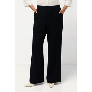 Ulla Popken Pantalon de tailleur jambe droite large taille élastique  
