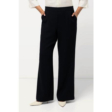 Ulla Popken Pantalon de tailleur jambe droite large taille élastique  