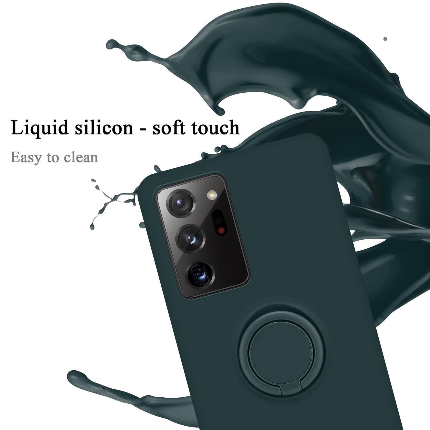 Cadorabo  Hülle für Samsung Galaxy NOTE 20 ULTRA TPU Silikon mit Ring Liquid 