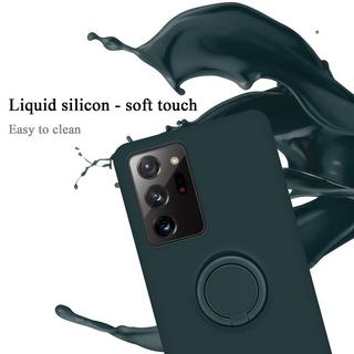 Cadorabo  Housse compatible avec Samsung Galaxy NOTE 20 ULTRA - Coque de protection en silicone TPU flexible avec anneau 