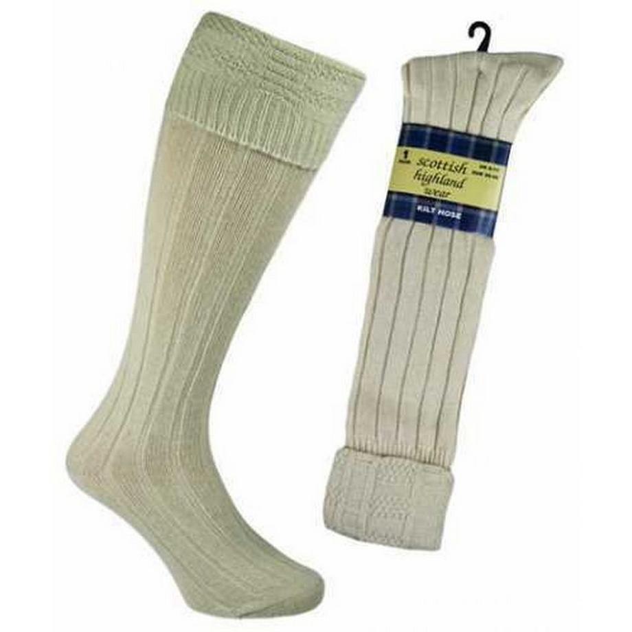 Universal Textiles Scottish Highland Wear Kniestrümpfe mit WollAnteil, 1 Paar  