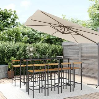 VidaXL Gartenbar set poly-rattan  