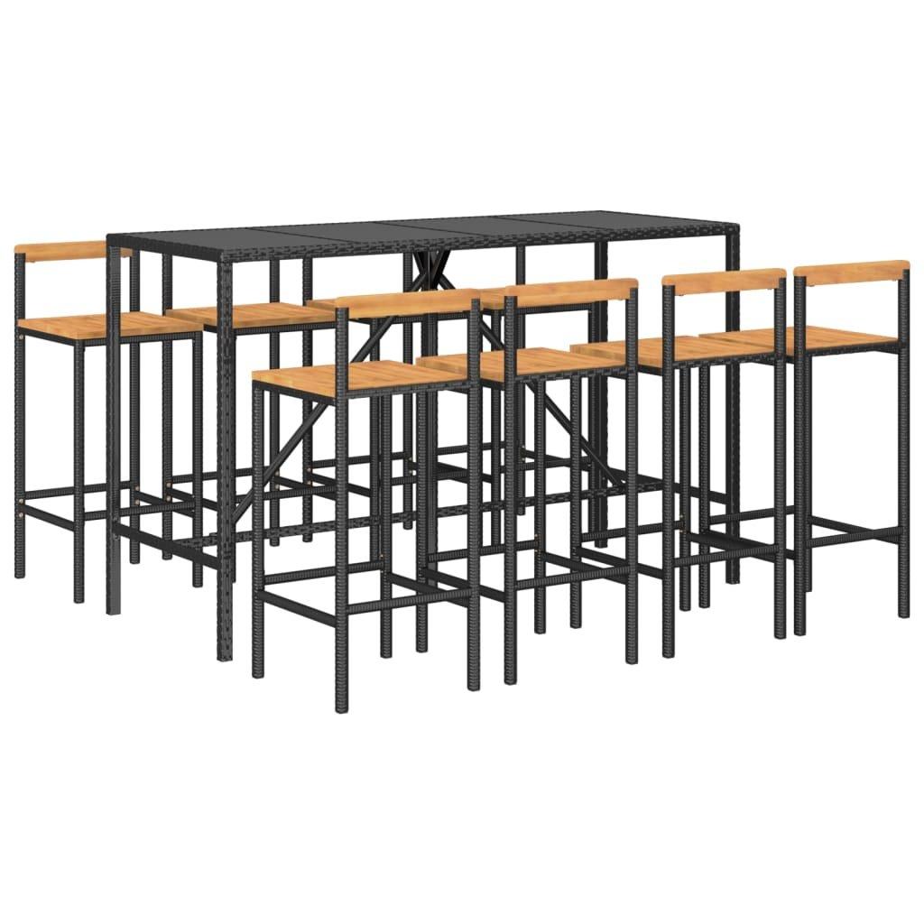 VidaXL Gartenbar set poly-rattan  