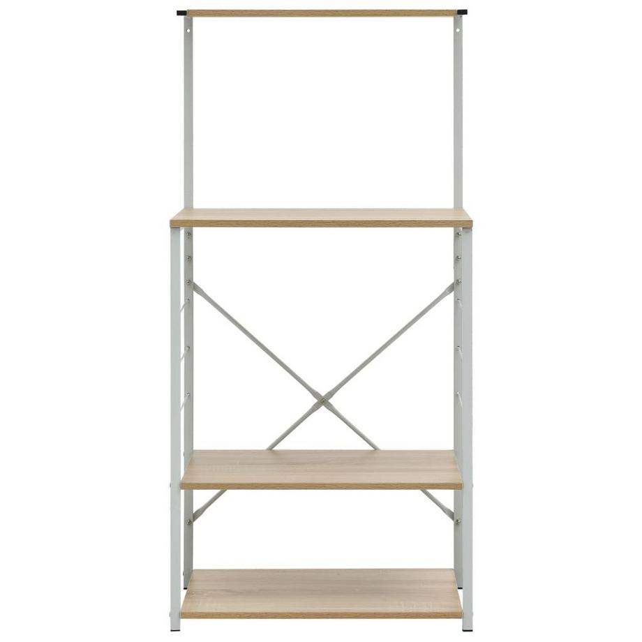 VidaXL Armoire à micro-ondes   et chêne aggloméré bois d'ingénierie  