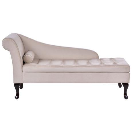 Beliani Chaise longue en Velluto Retrò PESSAC  