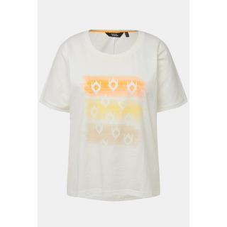 Ulla Popken  T-Shirt, Streifen, Oversized, Rundhals, Halbarm 