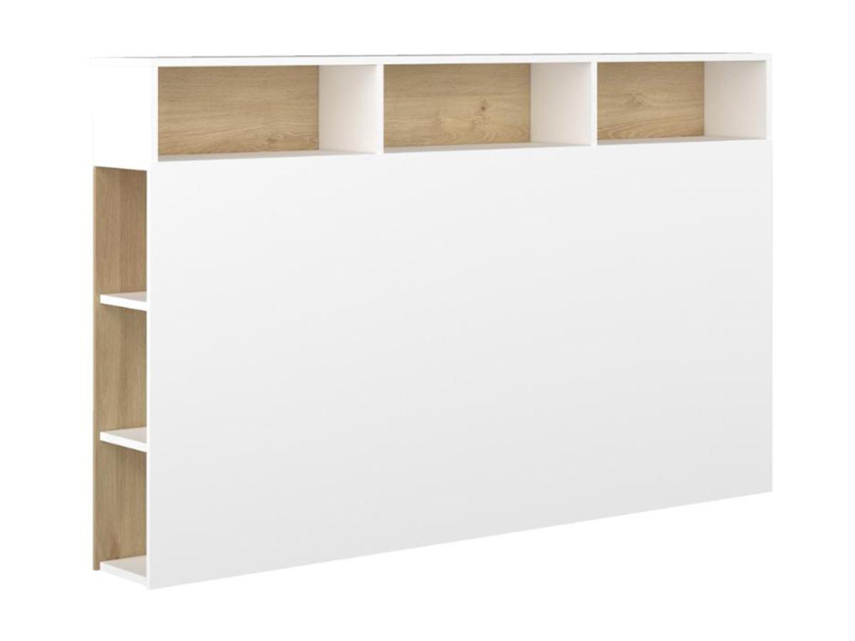 Vente-unique Bettkopfteil mit Stauraum Eichefarben NASTIA  