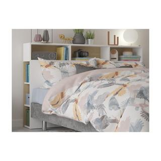 Vente-unique Tête de lit avec rangements NASTIA chêne  
