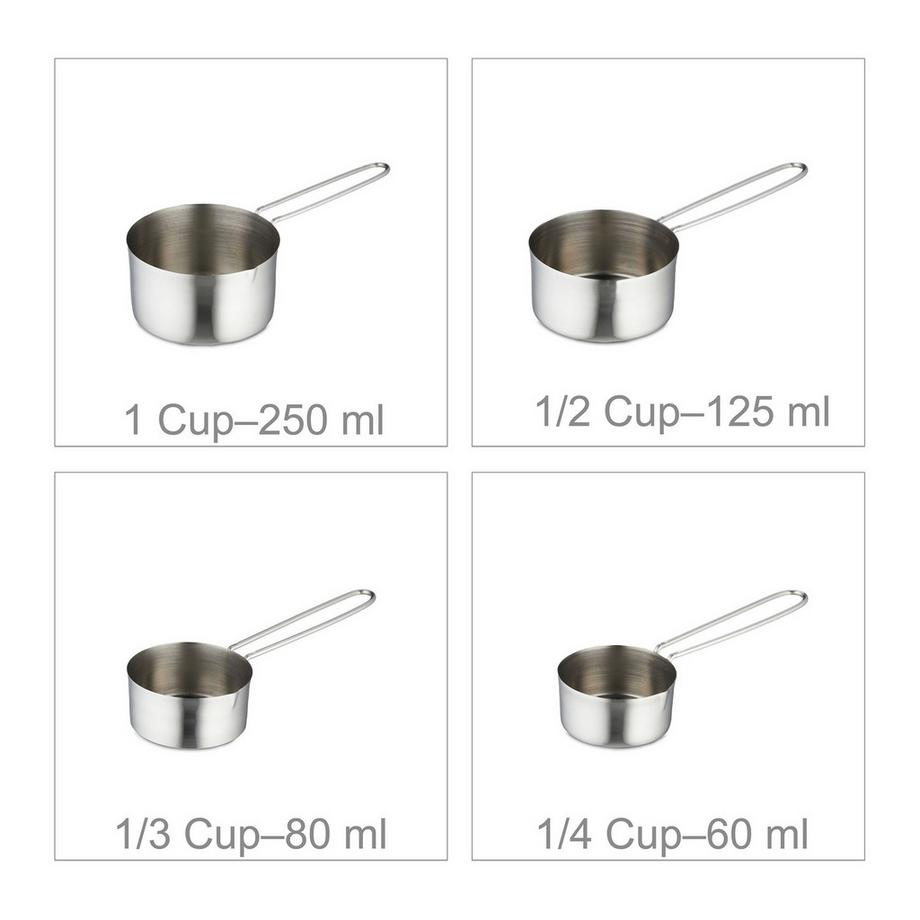 Northix  8-teiliges Set mit Messbecher und Messlöffel 