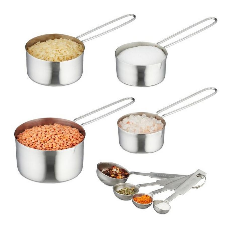 Northix  8-teiliges Set mit Messbecher und Messlöffel 