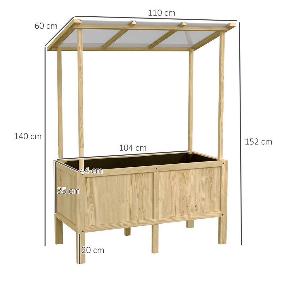 Outsunny Lit surélevé  