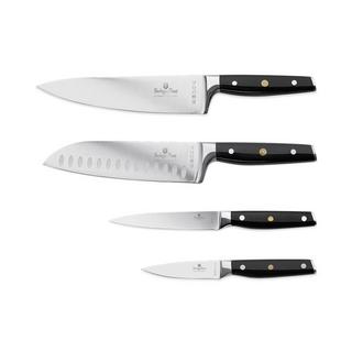 Berlinger 4-teiliges Messerset Black Silver Collection  