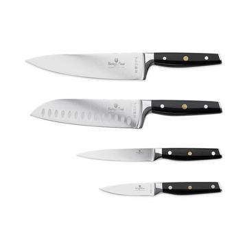 4-teiliges Messerset Black Silver Collection