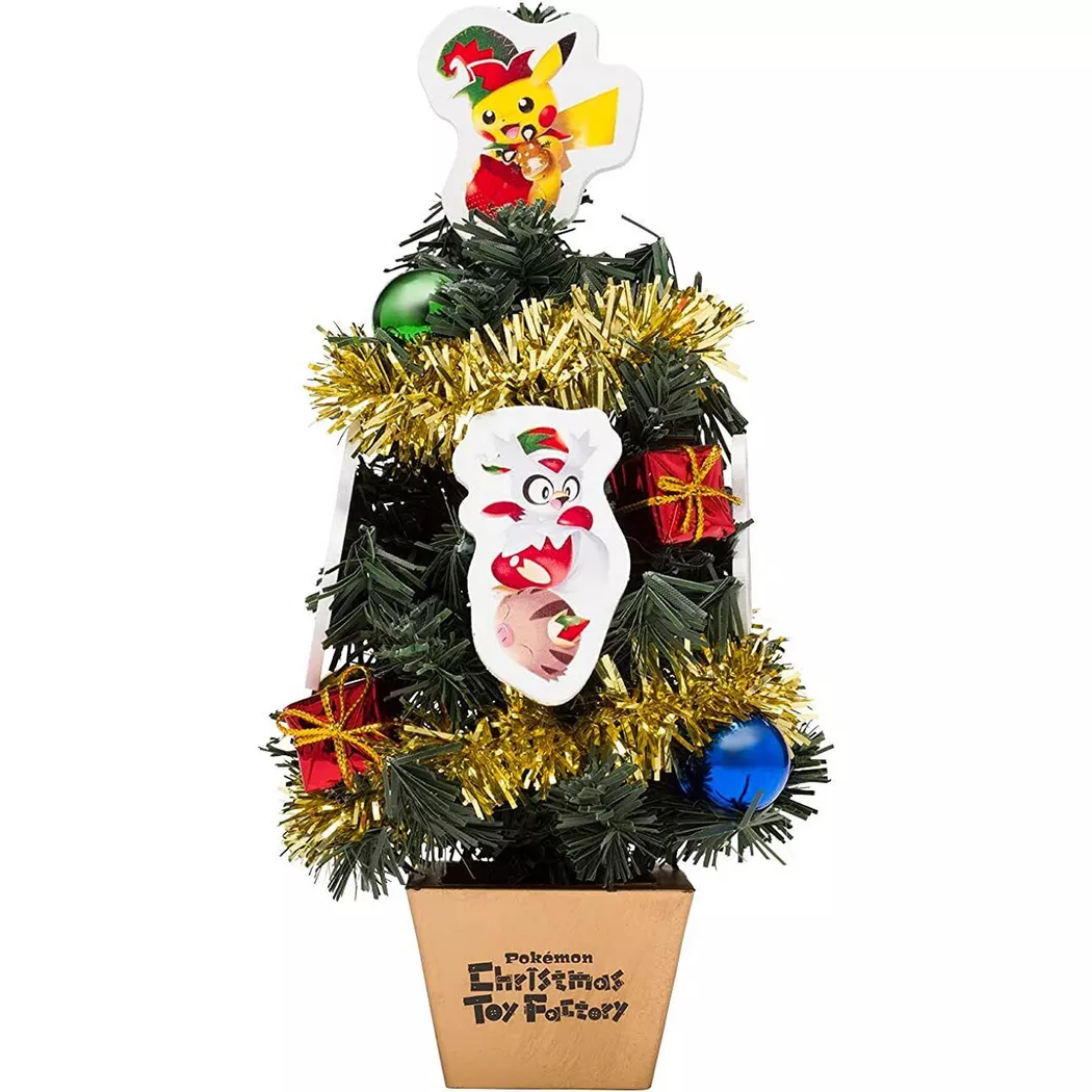 Pokémon - Center Original Mini Tree Christmas Toy Factory, One Size, Multicolor