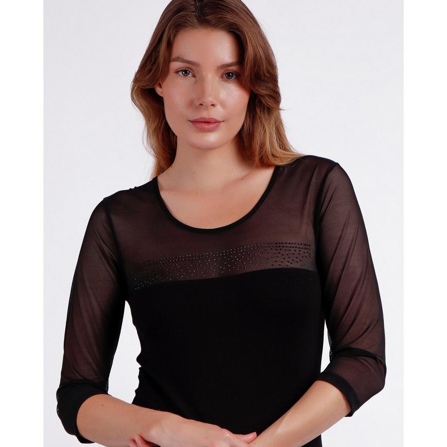 Admas Piedras T-shirt Manches Mi-longues  