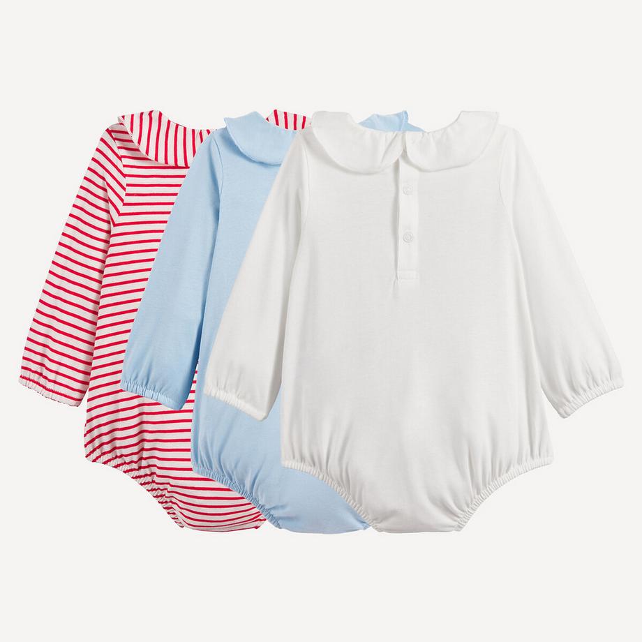 La Redoute Collections  Lot de 3 barboteuses 