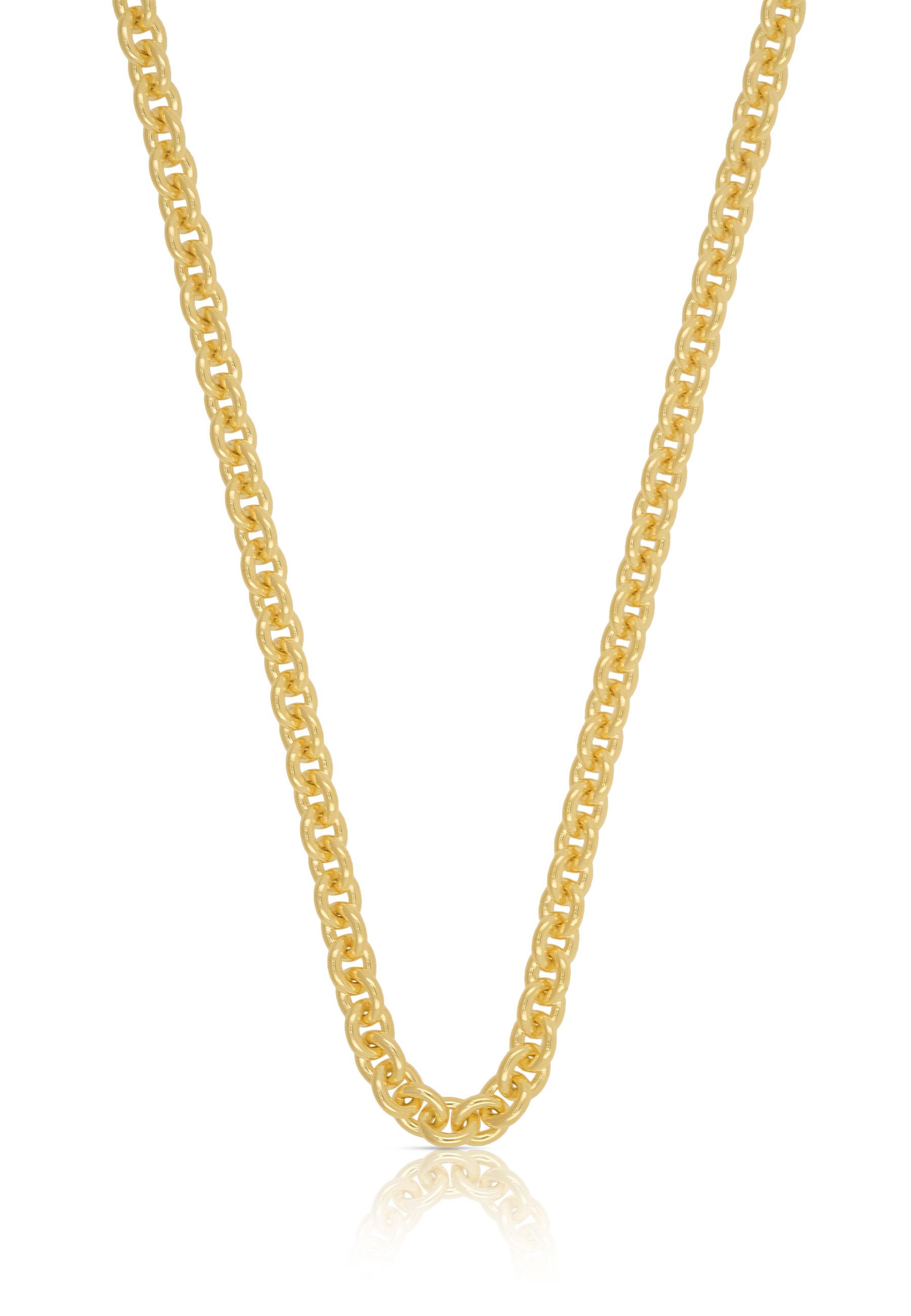 MUAU Schmuck  Collier Rundanker Gelbgold 750, 3.1mm, 45cm 