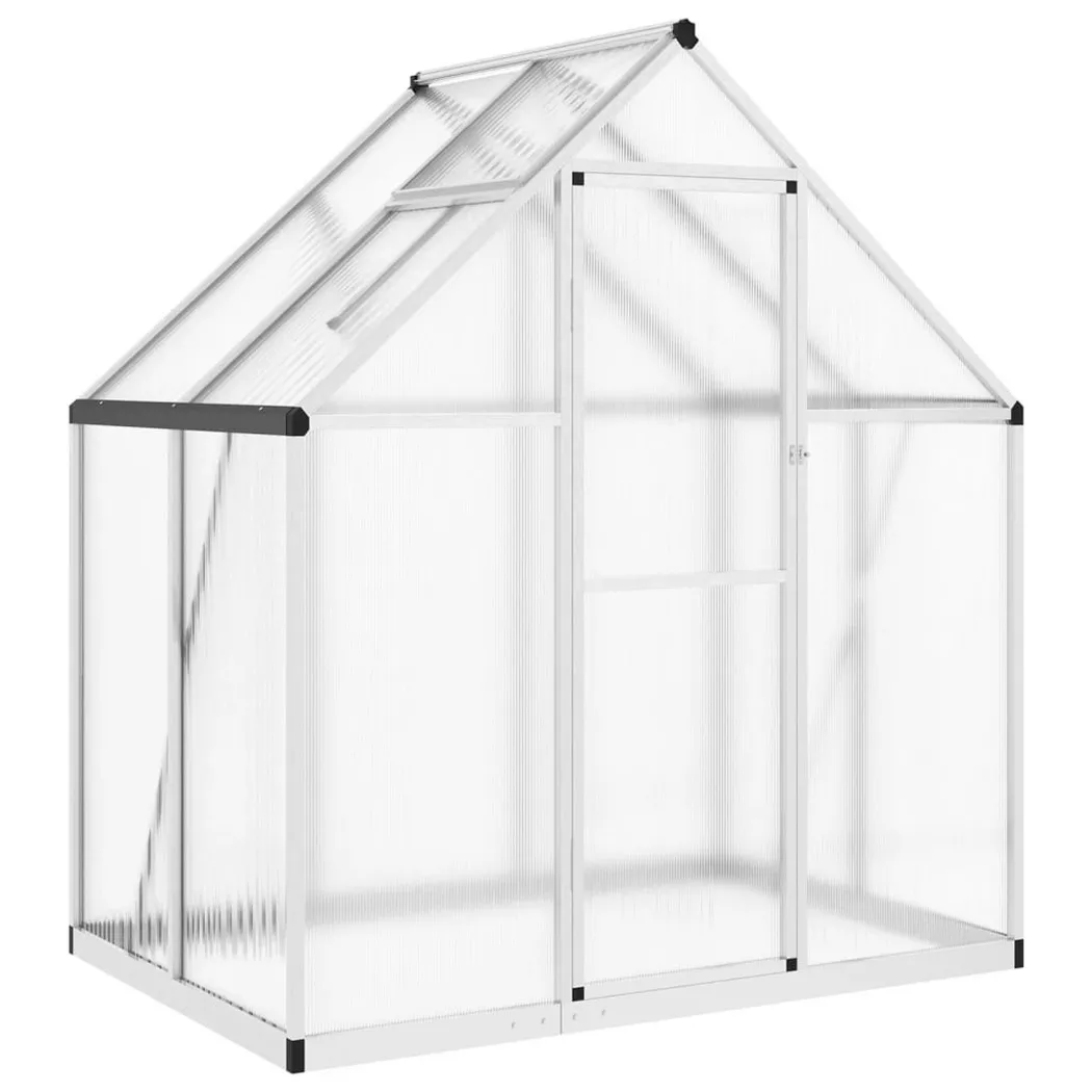 VidaXL - Gewächshaus aluminium, One Size, Silber