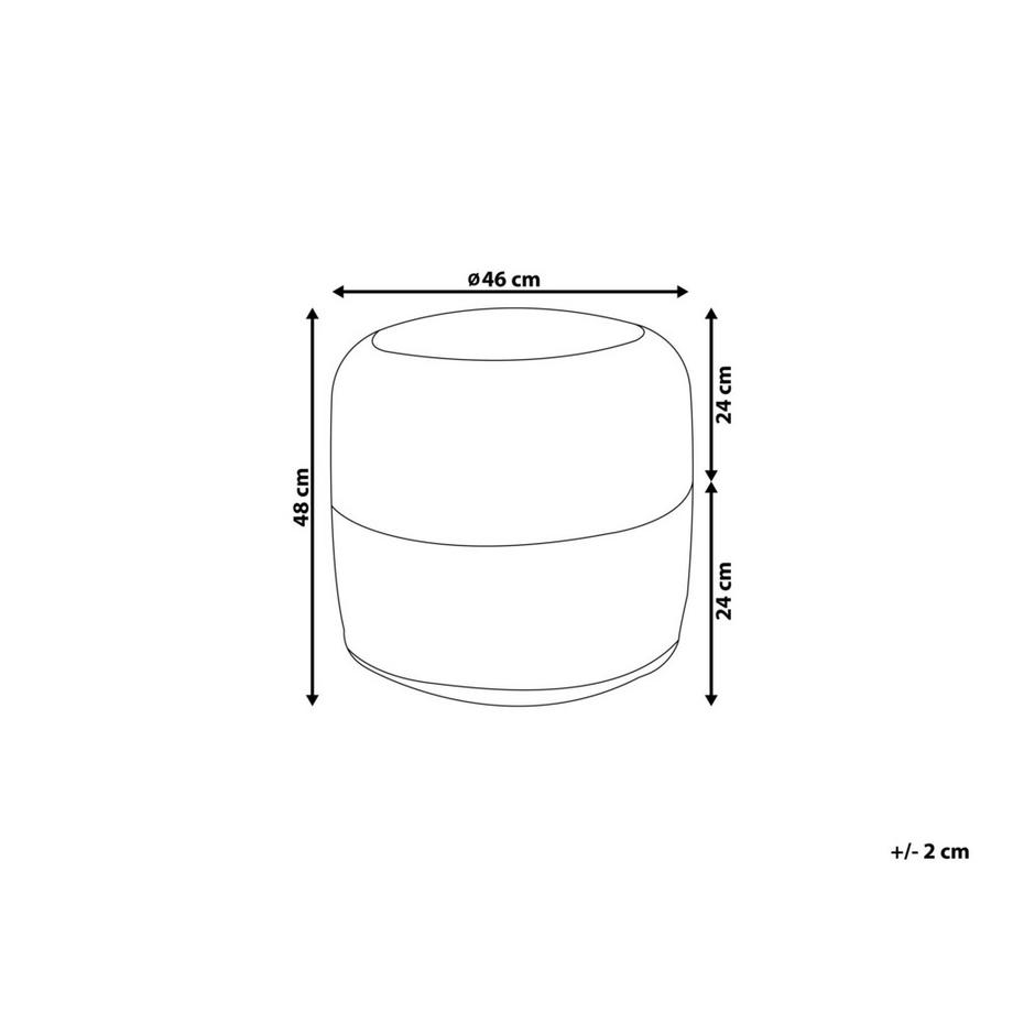 Beliani Pouf en Cotone Boho DALAMA  