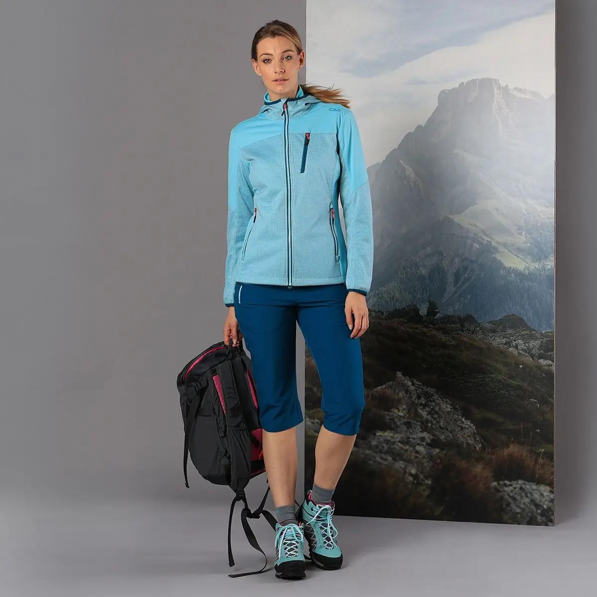 CMP Pantaloni Capri Funzionali con Cintura  