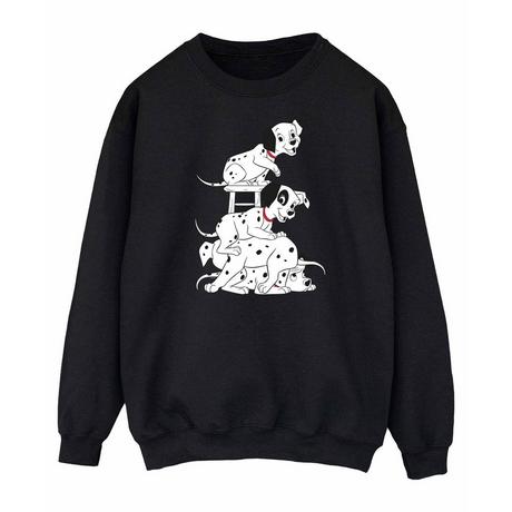 101 Dalmatians 101 Dalmatiens Sweatshirt Chiots Empilés  