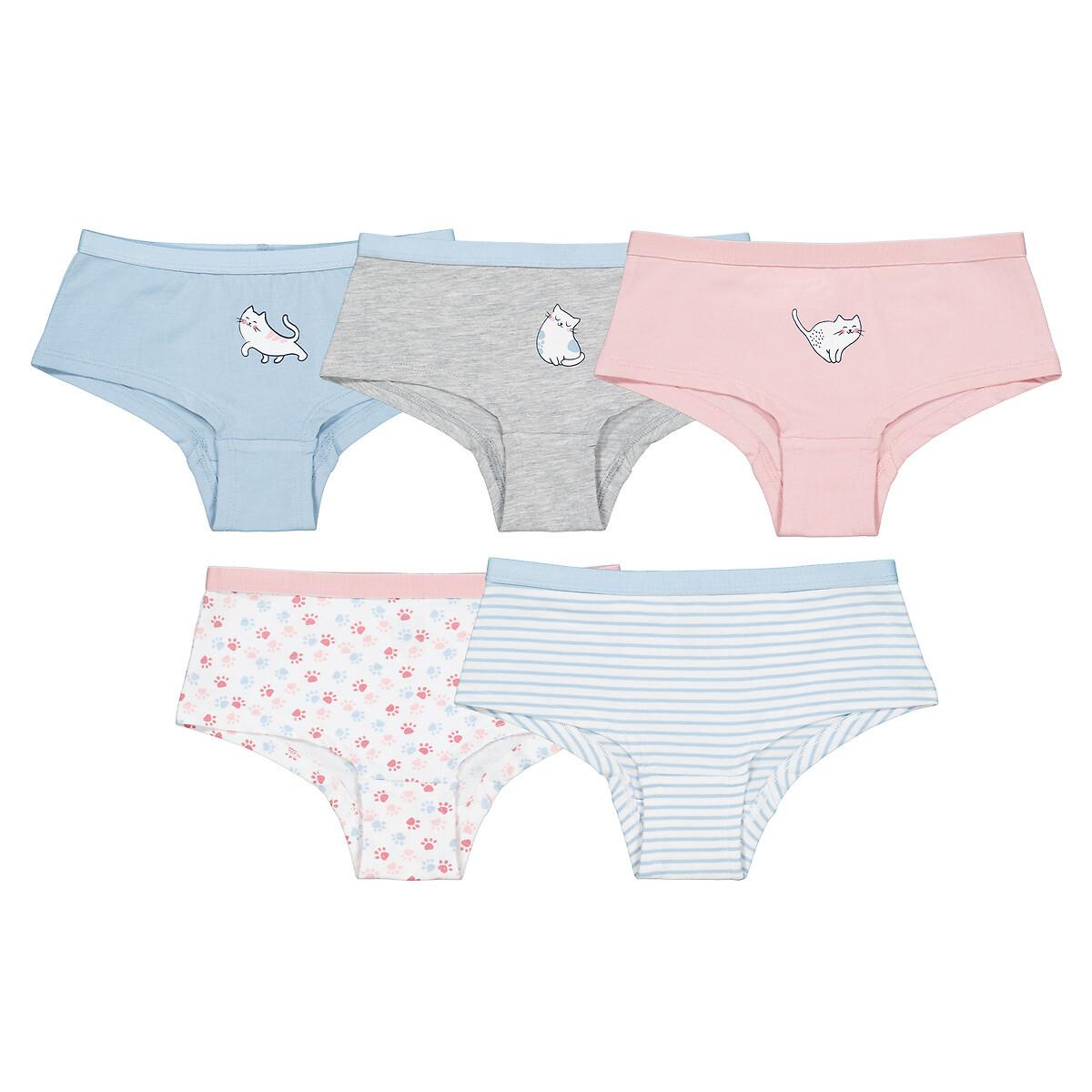 La Redoute Collections  Lot de 5 shorties imprimé chats 