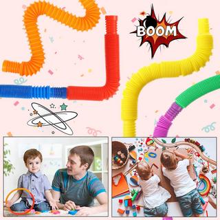 Activity-board  8 Stück Mini Pop Tube Sensory Toy, buntes Stretch Tube Sensory Toy, Pop Tube Fidget Toy für Stress Relief Party Favors 