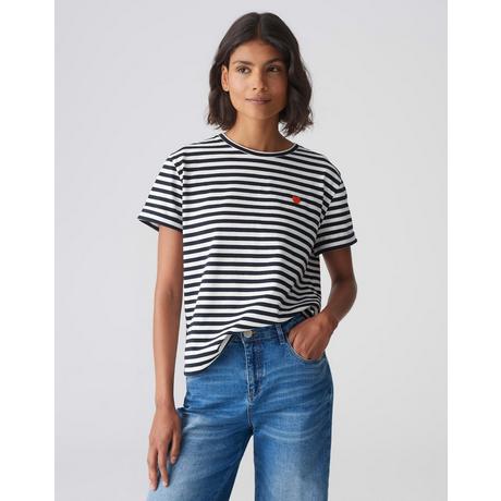 OPUS  Streifenshirt Serz stripe gerader Schnitt 