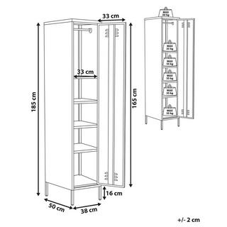 Beliani Meuble de rangement en Acier Moderne FROME  