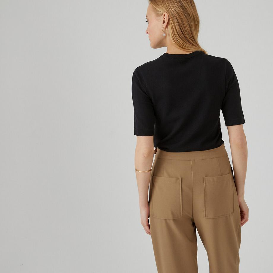 La Redoute Collections Kurzärmeliger Pullover  