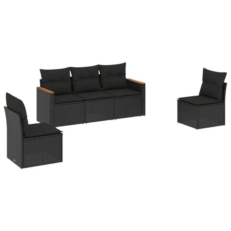set divano da giardino Polirattan