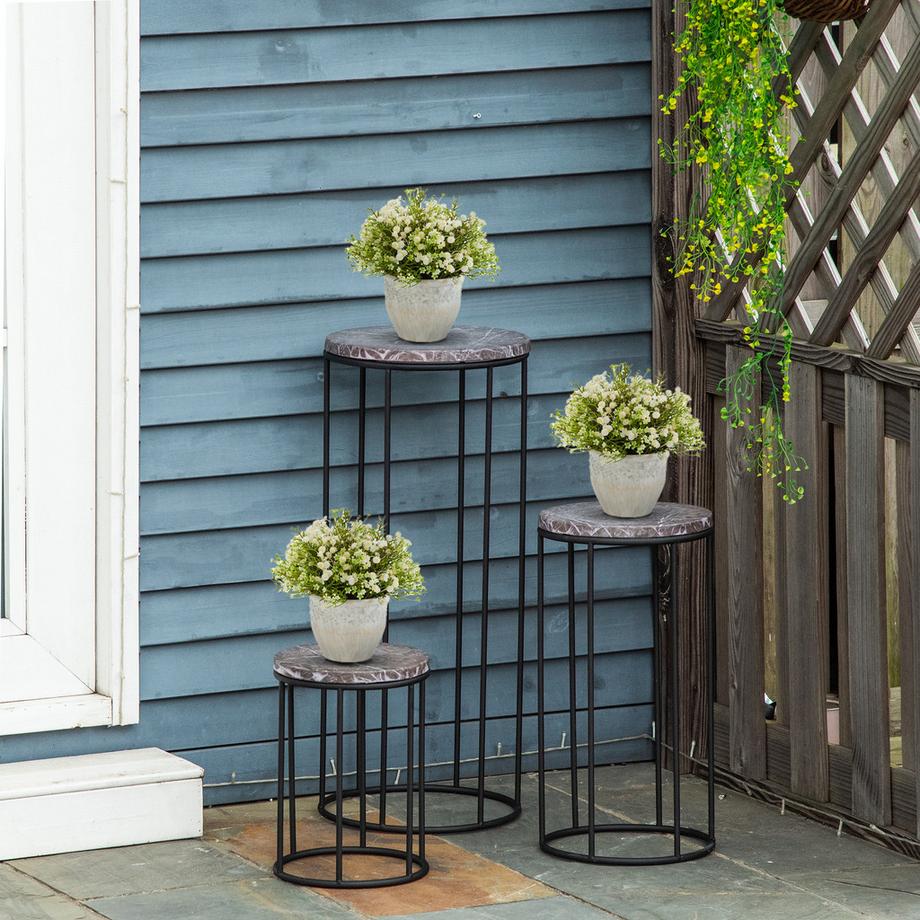 Outsunny Blumenständer Set  