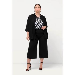 Ulla Popken  Culottes con taglio della gamba ampio e lungo fino al polpaccio e cintura elastica 