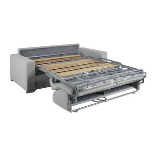 LINEA SOFA Schlafsofa 4-Sitzer - Liegefläche: 160 cm - Matratzenhöhe: 22 cm - Kunstleder - Schwarz - CALITO  