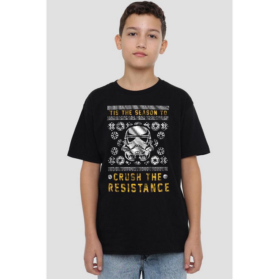 STAR WARS  Tshirt CRUSH THE RESISTANCE THIS CHRISTMAS Enfant 