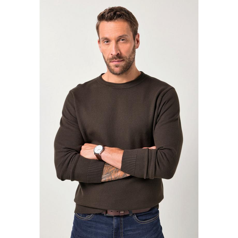 JP1880 Maglione in Maglia Lavorata Materiali Riciclati  