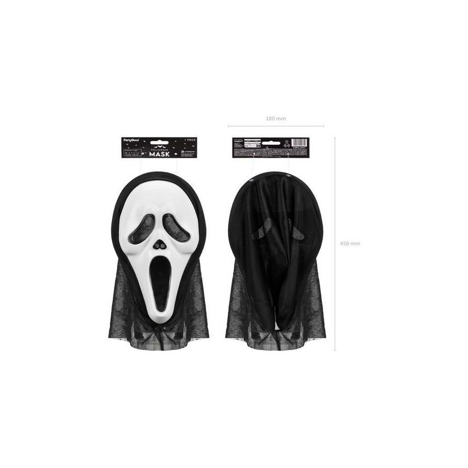 PartyDeco  Masque Scream , avec capuche 