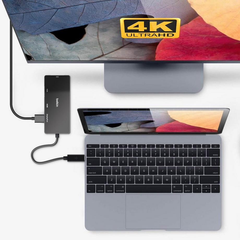 belkin  USB-C / HDMI VGA DP DVI Hub-Adapter 