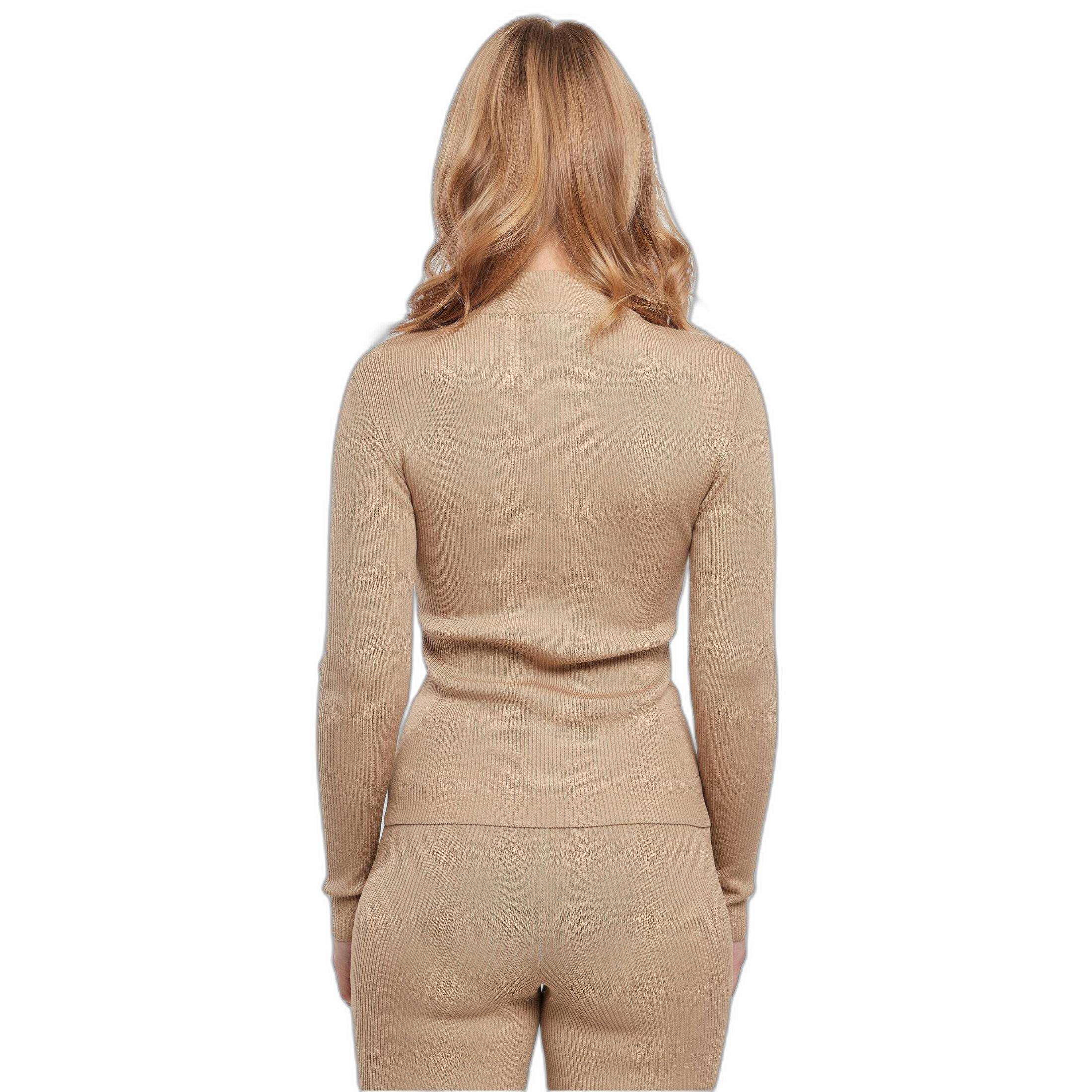 URBAN CLASSICS Rippstrick Rollkragenpullover  