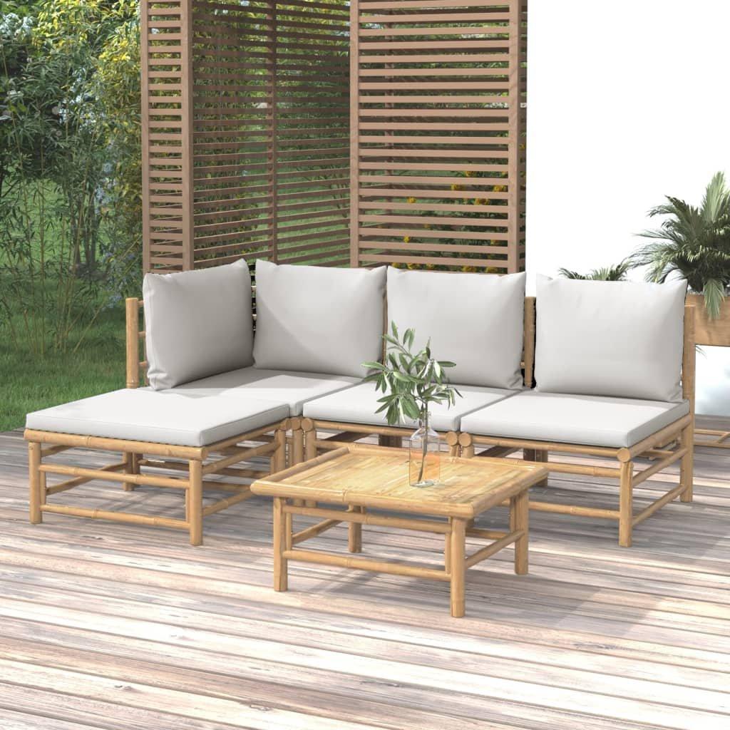 VidaXL Garten lounge set bambus  