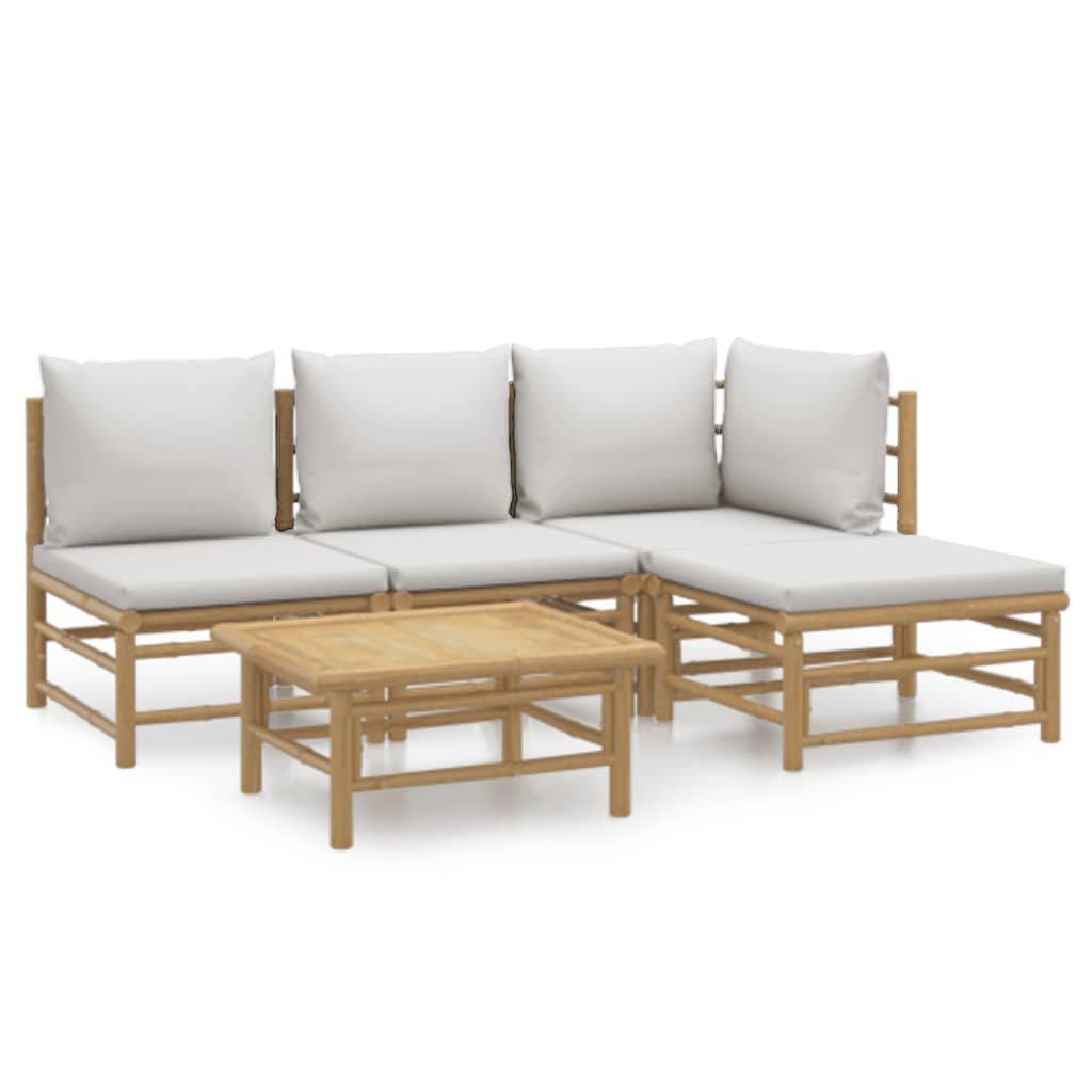 VidaXL Garten lounge set bambus  