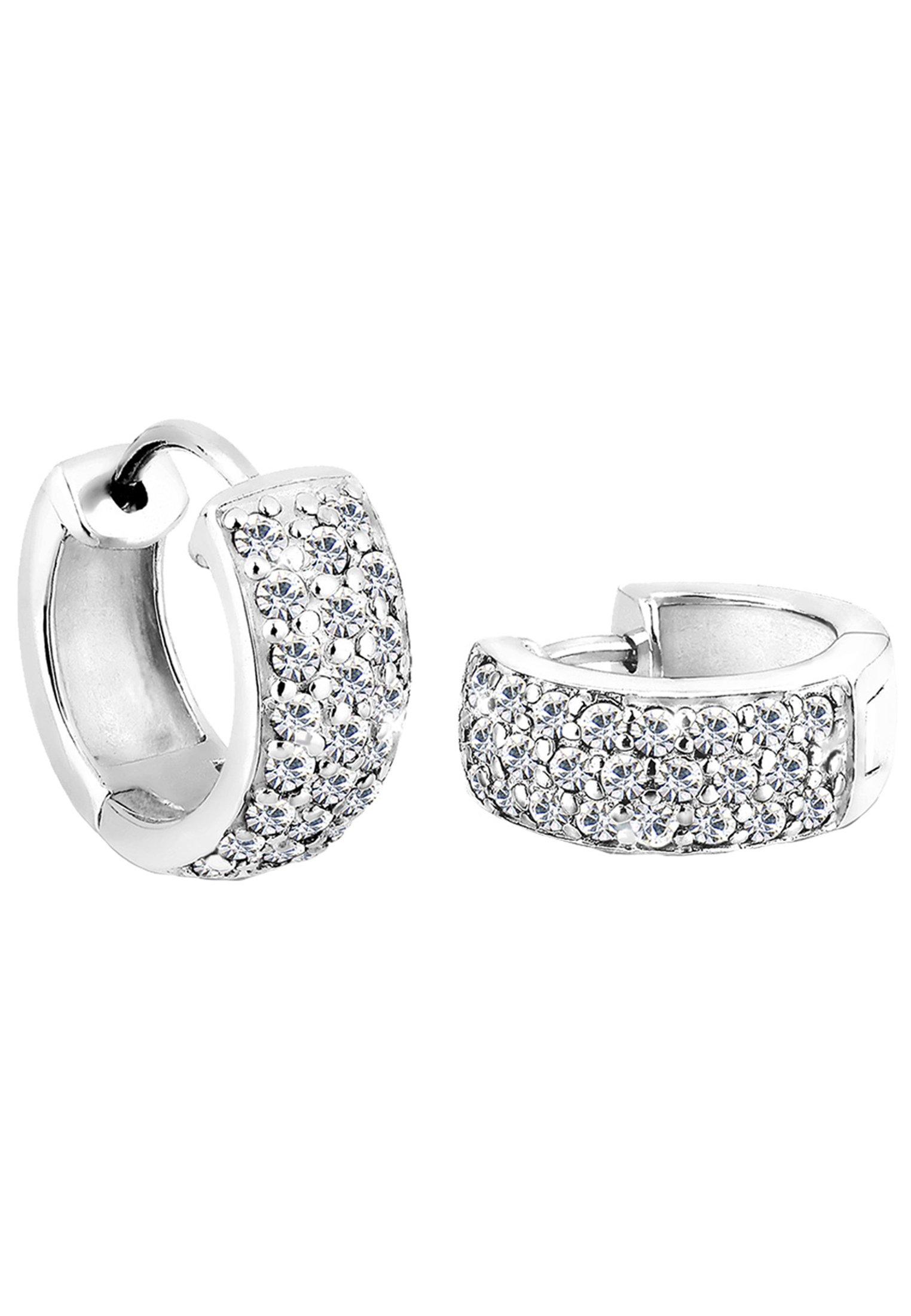 Elli  Ohrringe Creolen Kristalle Funkelnd 