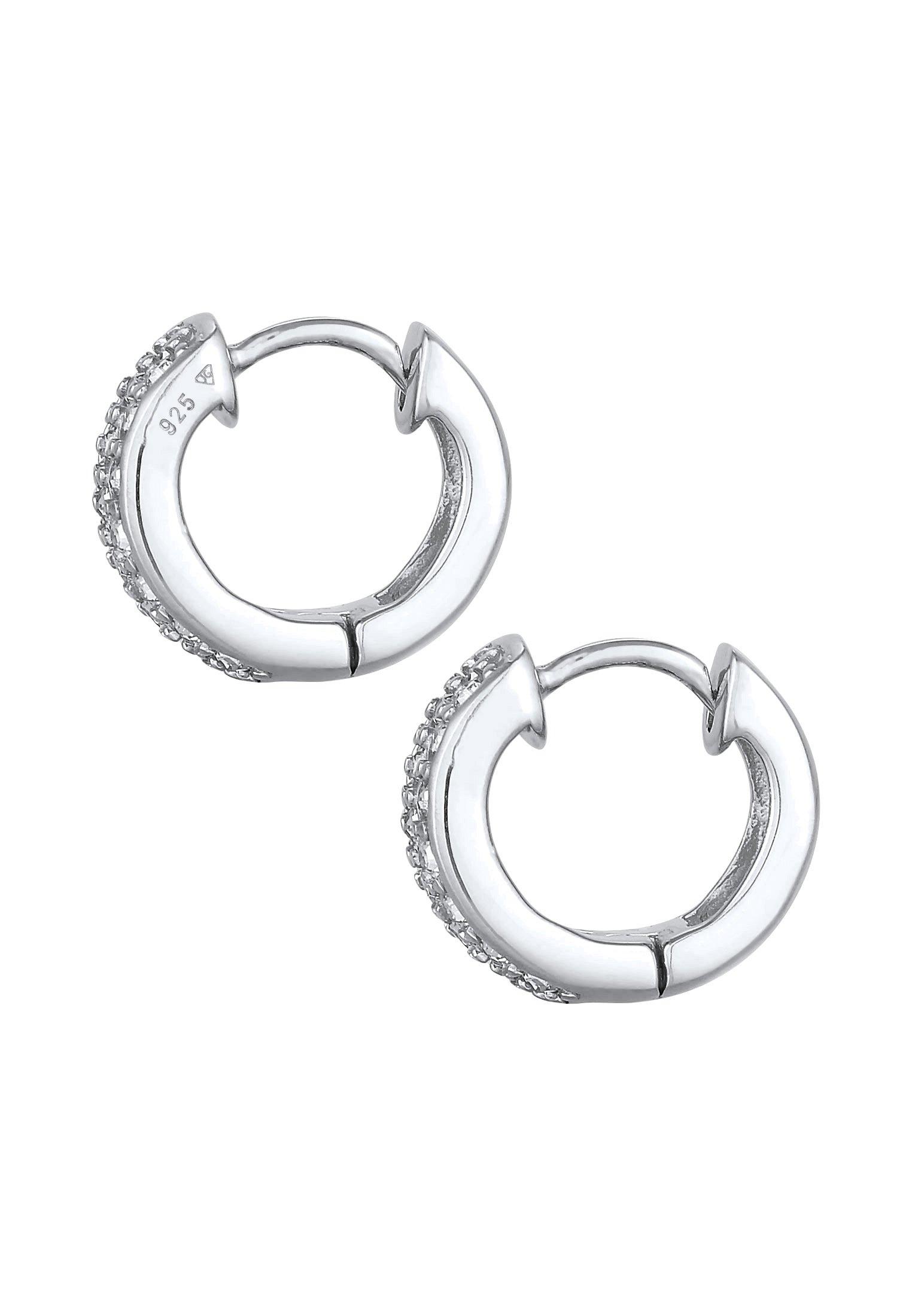 Elli  Ohrringe Creolen Kristalle Funkelnd 